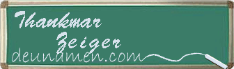 Thankmar Zeiger Visitenkarte